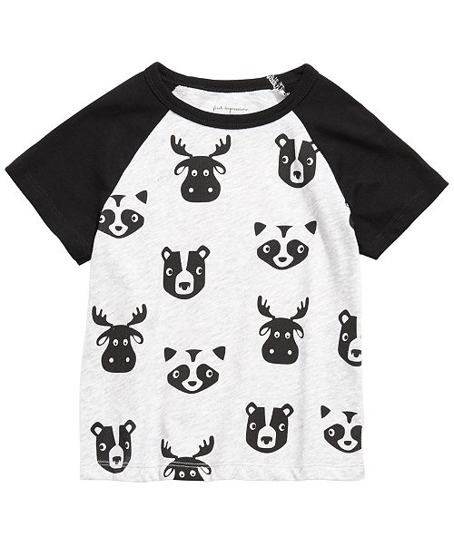 First Impressions Toddler Boys Animal Print Colorblocked Raglan T