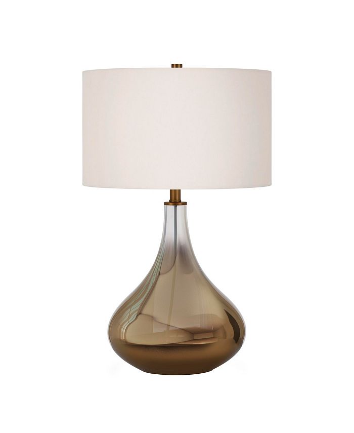 Hudson & Canal - Mirabella Table Lamp In Ombre Brass Colored Glass