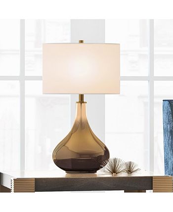Hudson & Canal - Mirabella Table Lamp In Ombre Brass Colored Glass
