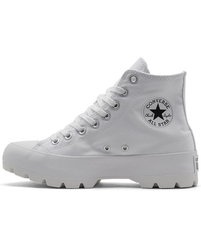 Converse Women's Chuck Taylor All Star High Top Lugged Casual Sneakers ...