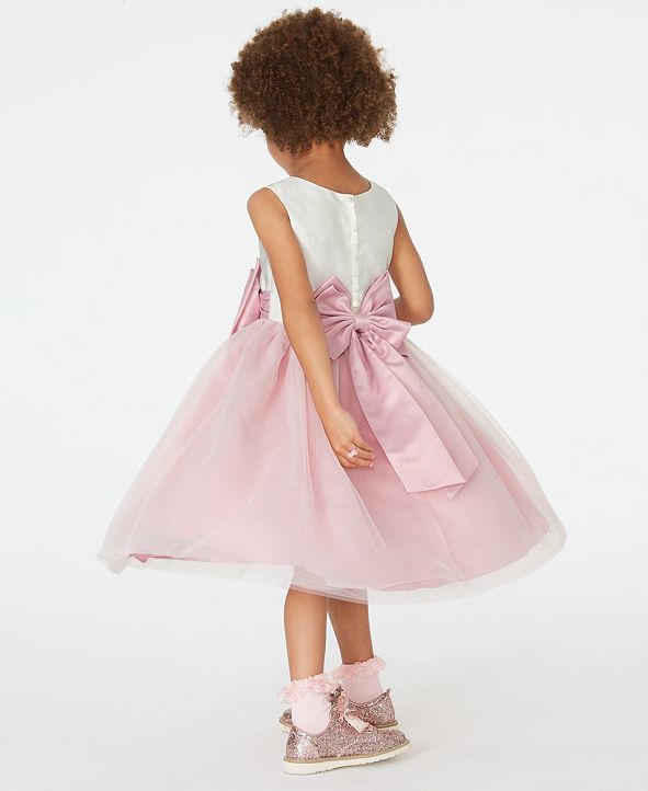 Rare Editions Toddler Girls SatinBow Fit & Flare Dress & Reviews All