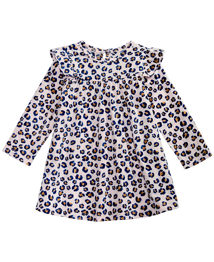 First Impressions Baby Girls LeopardPrint Dress, Created for Macy's