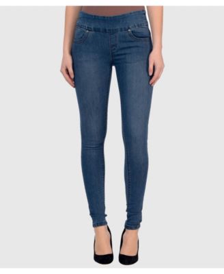 Lola Jeans Mid Rise Pull On Skinny 
