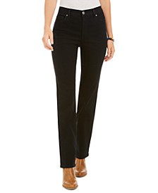 Petite High-Rise Straight-Leg Jeans, Created for Macy's