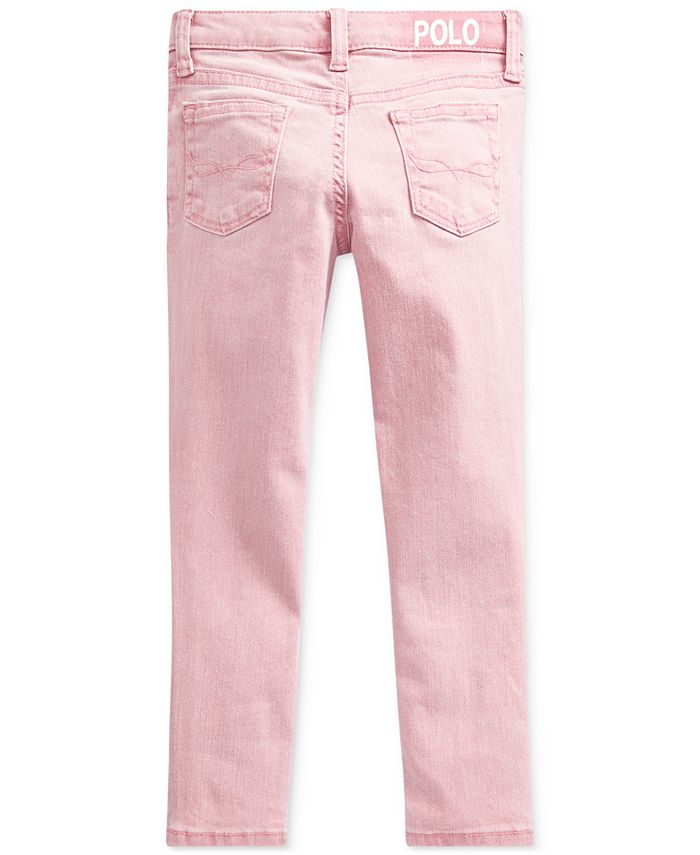 Ralph Lauren Baby Girls Jeans In Light Pink