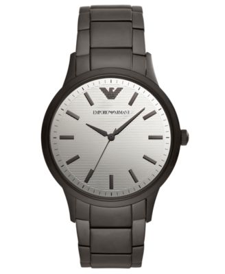 mens black armani watch