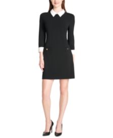 Collared Shift Dress, Regular & Petite Sizes