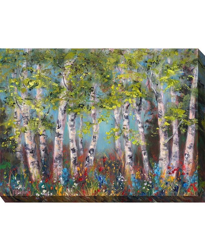West of the Wind Wildflower Grove Wall Art, 40" x 30" Macy's