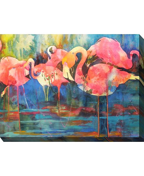 West Of The Wind Flirty Flamingos Wall Art 40 X 30 Reviews All Wall Decor Home Decor Macy S
