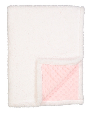 Baby Mode Signature 3 Stories Trading  Infant Popcorn Mink Sherpa Blanket In Pink