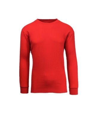 mens red thermal shirt