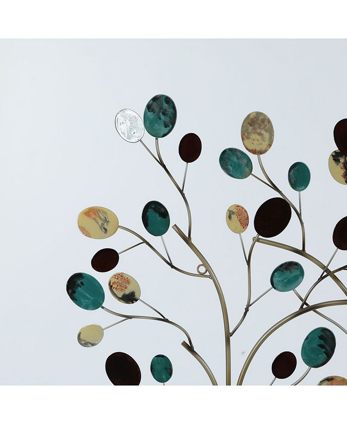 Luxen Home Triple Connected Metal Trees Wall Decor Macy's