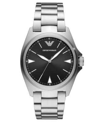 emporio armani men's stainless steel bracelet watch