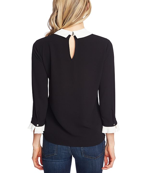 cece peter pan collar top