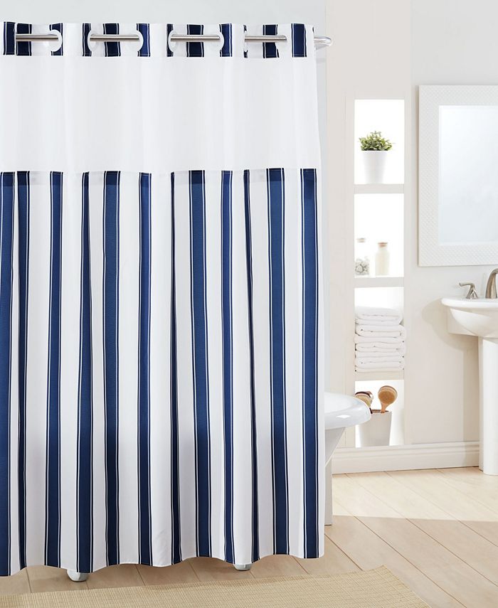 Hookless Stripes Shower Curtain Macy's