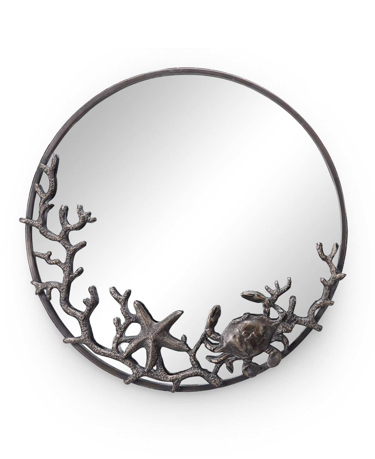 Home Starfish/Crab Mirror - Bronze