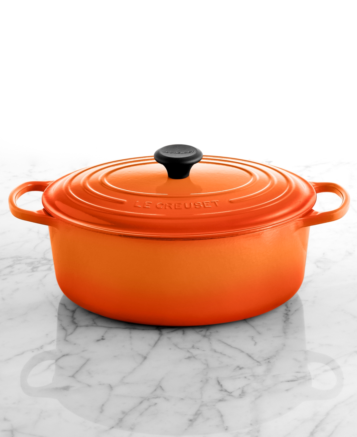 Le Creuset Signature Enameled Cast Iron 6.75 Qt. Oval French Oven In Flame