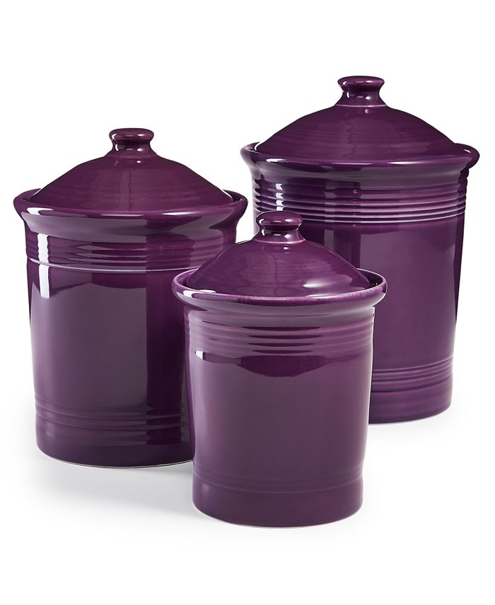 Fiesta Mulberry Canisters Macy's