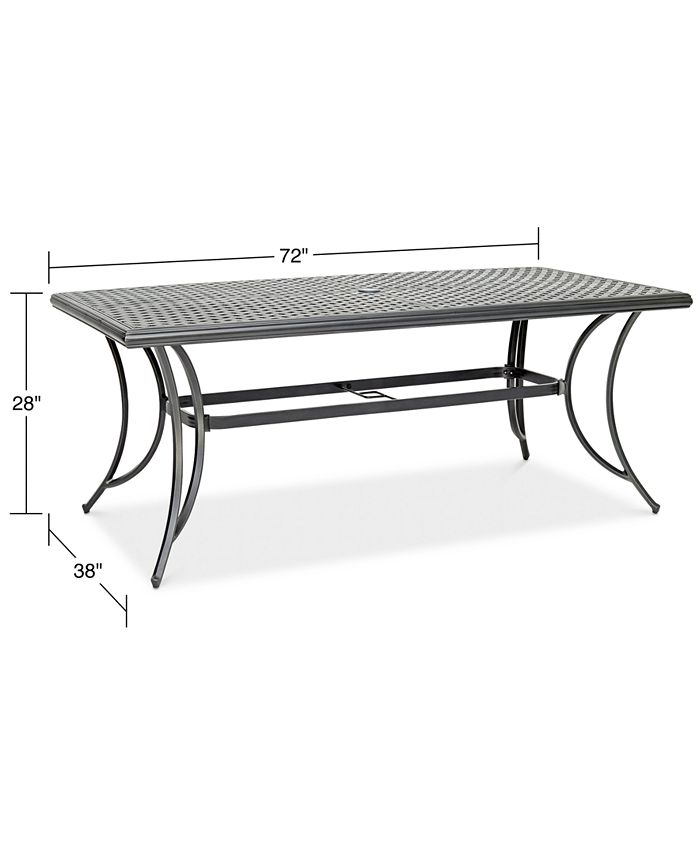 Agio Vintage II 72" x 38" Outdoor Dining Table, Created for Macy's Macy's