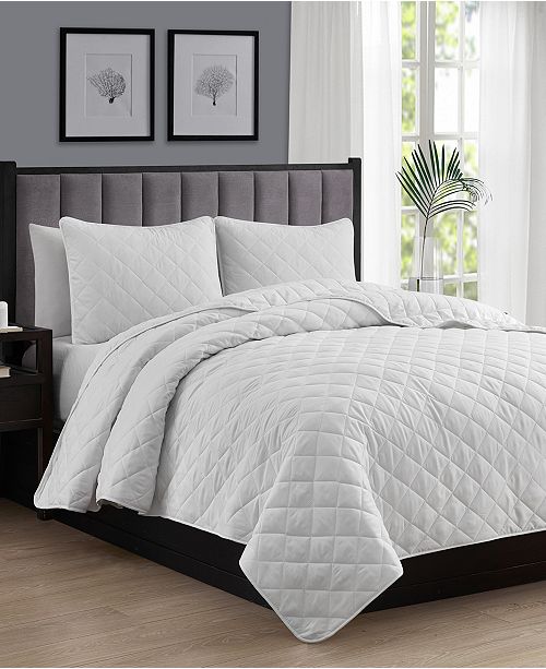 Cathay Home Inc Oversize Lightweight Quilt Coverlet Set Full