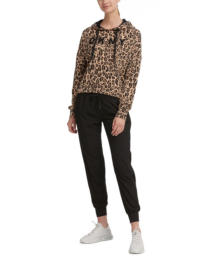 dkny leopard print top