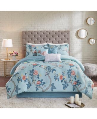 Madison Park Theresa Full Queen 3 Pc Ruched Rosette Comforter Set