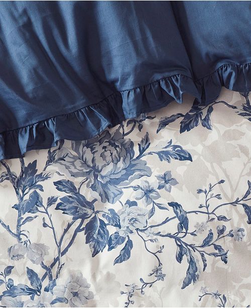 Madison Park Abigail Full Queen 7 Pc Cotton Printed Ruffle