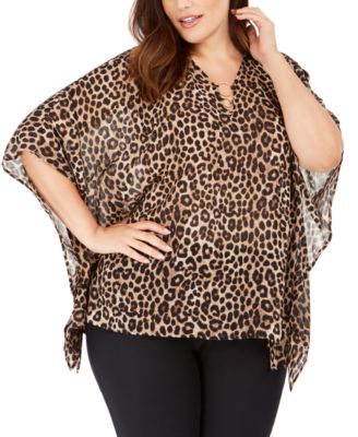 michael kors leopard top