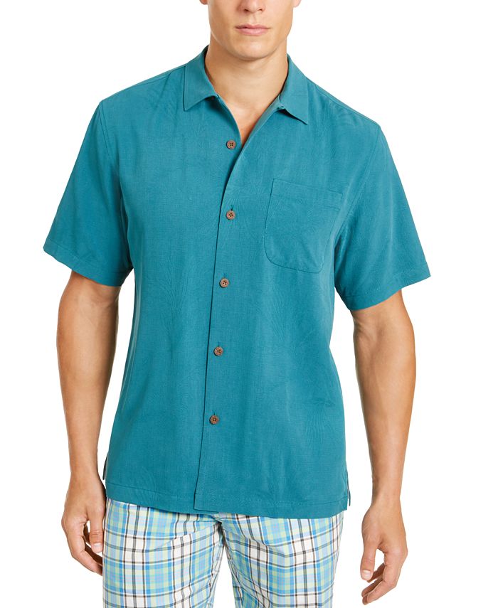 Tommy Bahama Men's Weekend Tropics Silk Shirt, Created For Macy's In Bright  Cobalt