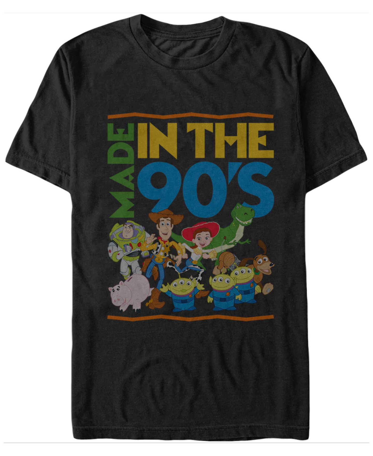 Мужская футболка Fifth Sun Disney Pixar Toy Story Made in The 90's Short Sleeve, цвет: Чёрный — фото 1