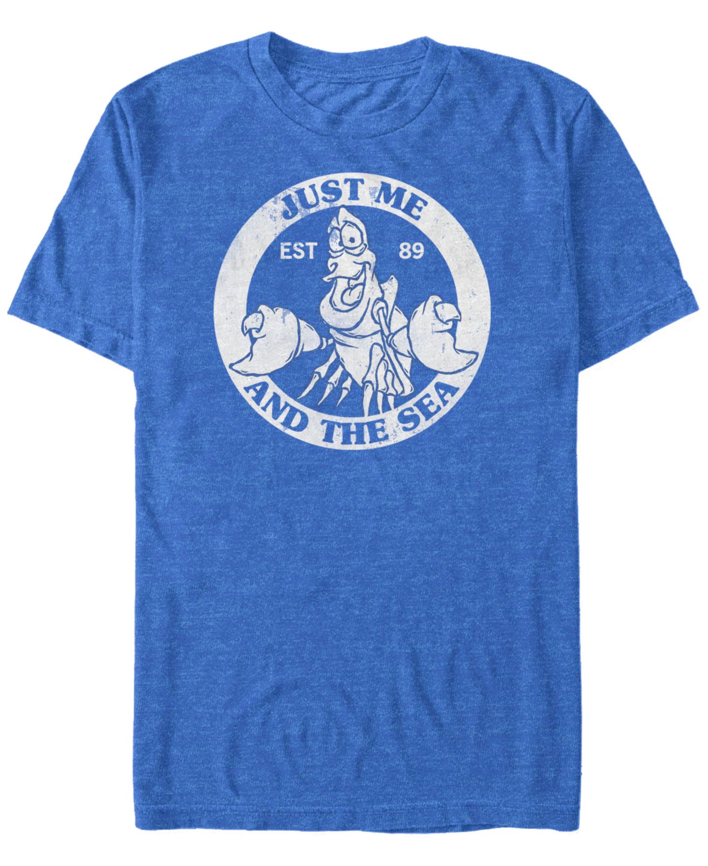 Мужская футболка Fifth Sun Disney Little Mermaid Sebastian Me Under The Sea Short Sleeve, цвет: Королевский синий — фото 1