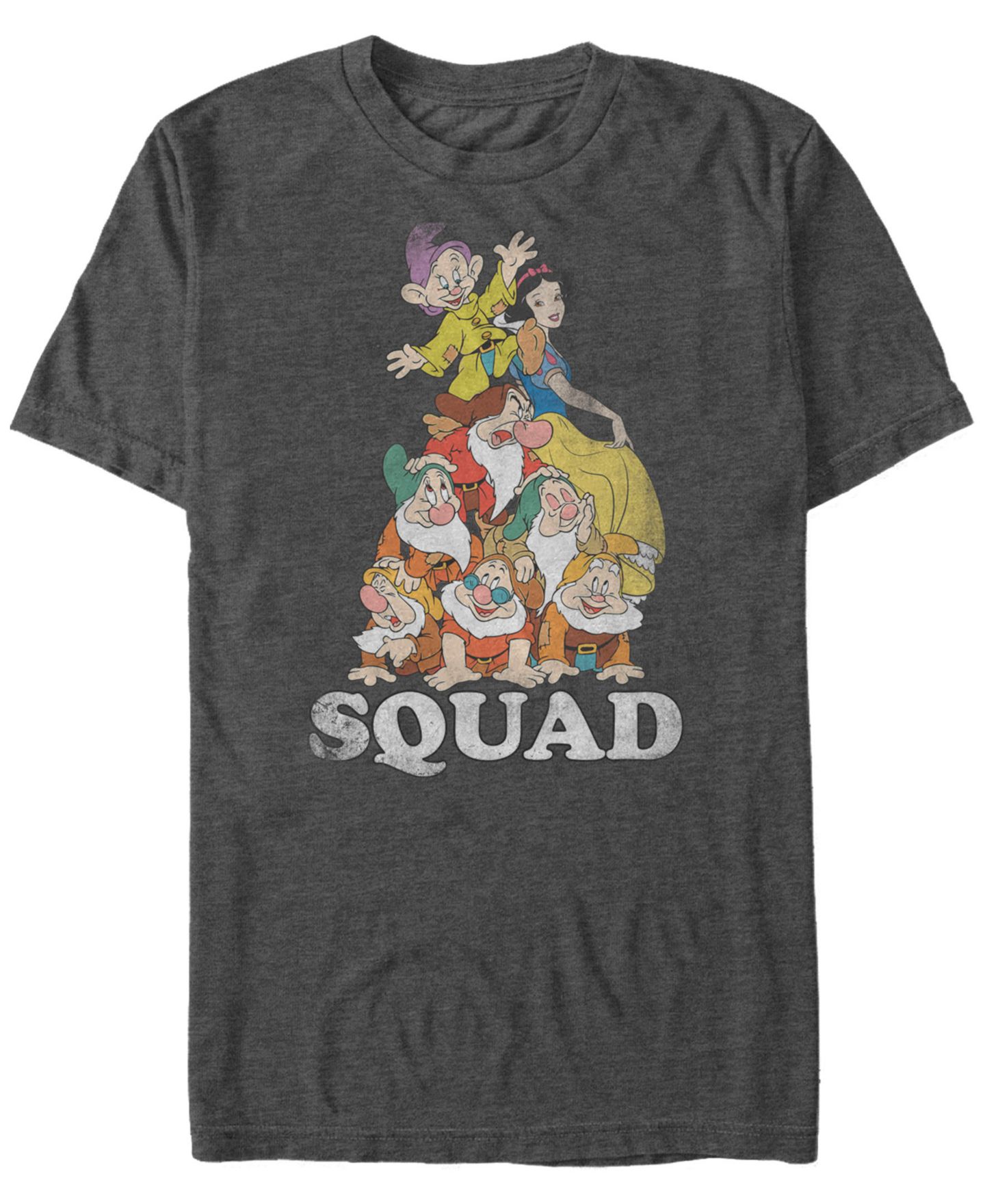 Мужская футболка Fifth Sun Disney Snow White Dwarf Squad Goals Short Sleeve, цвет: Угольный — фото 1