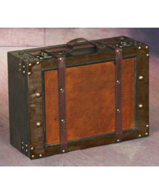 Old Style Suitcase with Straps, Large