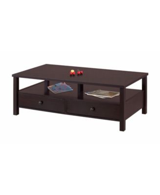 Benzara Coffee Table with Storage Space & Reviews - Furniture - Macy's