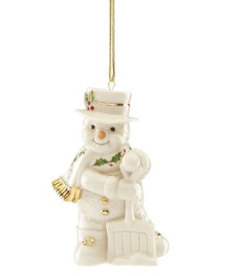Lenox - 2019 Shoveling Snowman Ornament