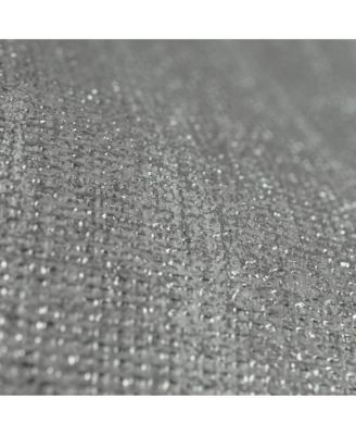 Graham Brown Chenille Grey and Silver Wallpaper