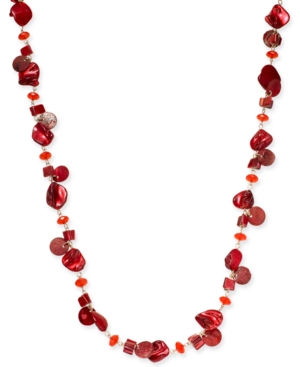 image of Style & Co Shell Rope Long Necklace, Created for Macy-s