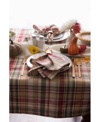 Give Thanks Plaid Napkin, Set of 6
