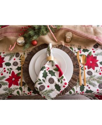 Woodland Christmas Napkin , Set of 6