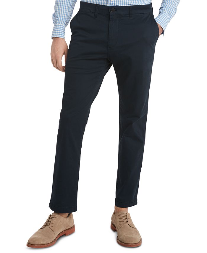 Tommy Hilfiger Men's TH Flex Stretch Slim-Fit Chino Pants, Created for ...