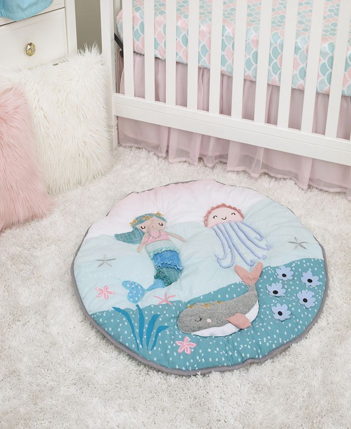 NoJo Sugar Reef Mermaid 4Piece Crib Bedding Set Macy's