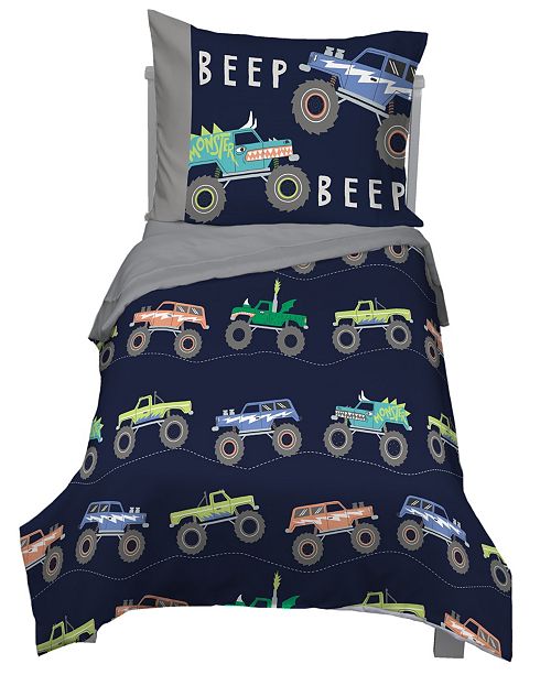 Carter S Monster Truck 4 Piece Toddler Bedding Set Reviews