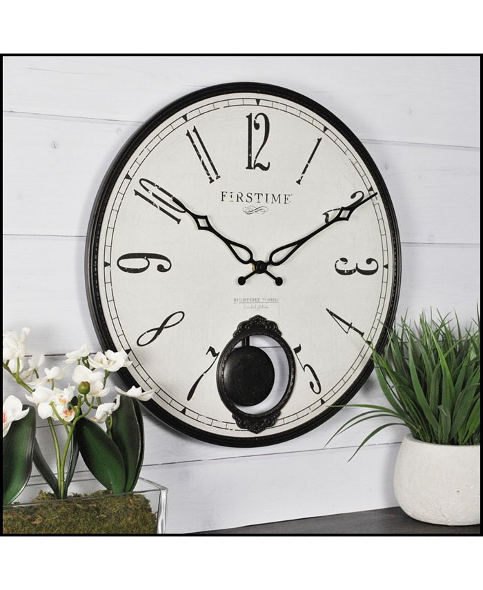 FIRSTIME & CO 16" Bistro Pendulum Wall Clock Macy's