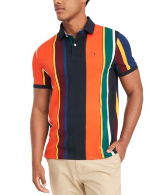 Tommy Hilfiger Men's Junior Stripe Big & Tall Polo Shirt, Created for ...