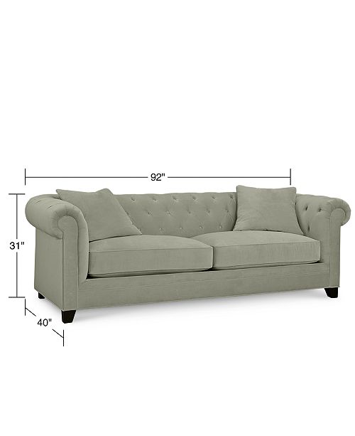 Martha Stewart Collection Saybridge 92 Fabric Sofa Created For