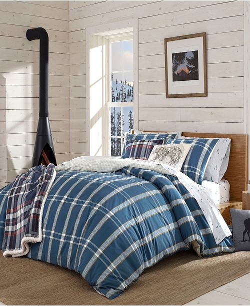 Eddie Bauer Taylor Plaid Navy Duvet Cover Set King Reviews