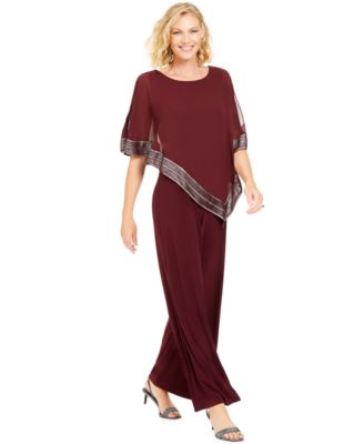 cape overlay jumpsuit