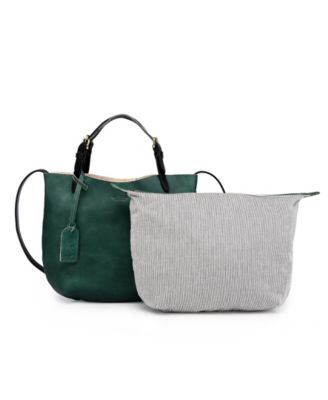 Women's Genuine Leather Dip Dye Tote