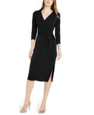 INC International Concepts INC Side-Tie Faux-Wrap Dress, Created for ...