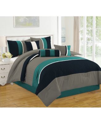 Luxlen Casares 7 Piece Comforter Set, Queen - Macy's